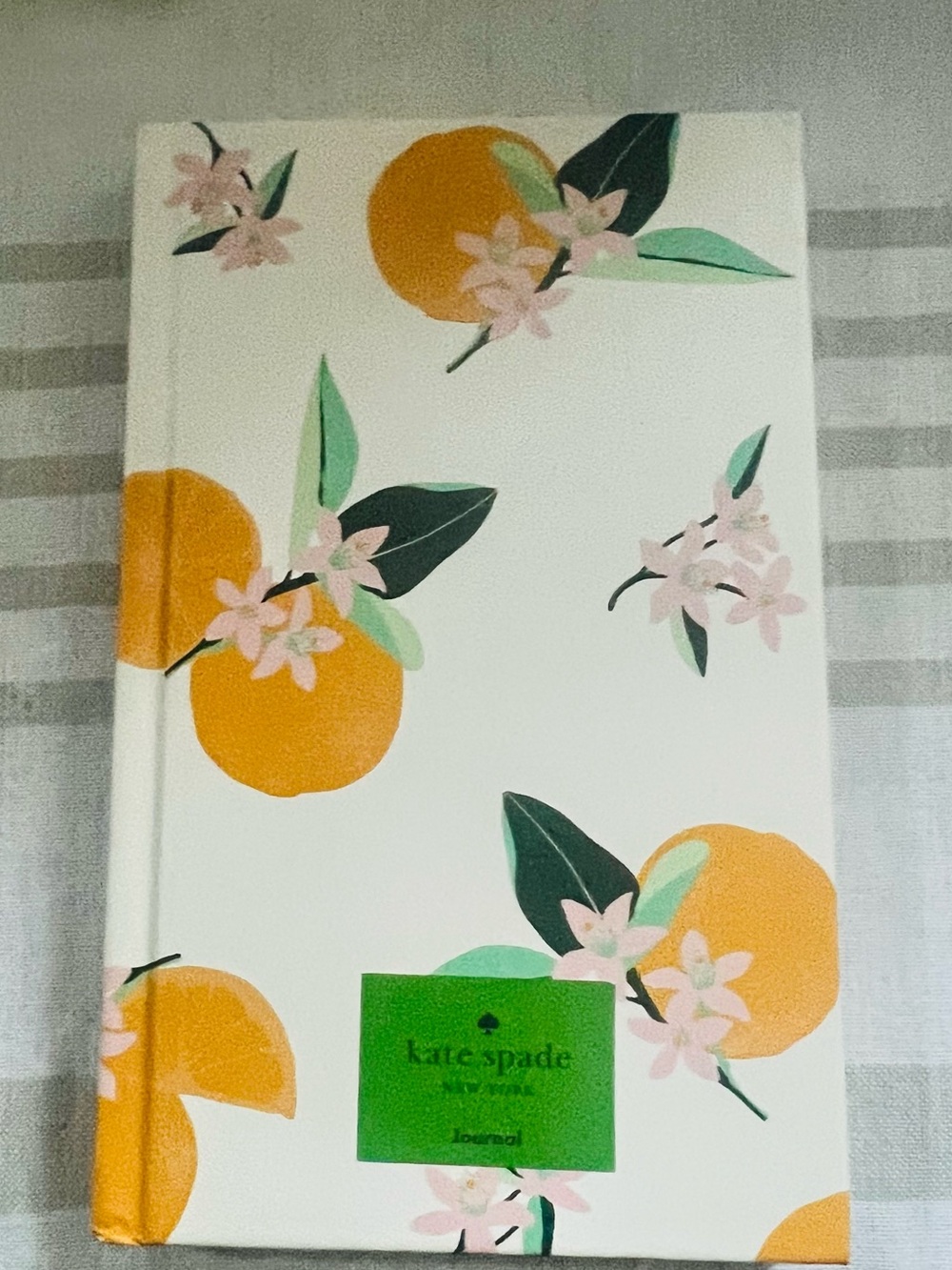 kate spade White & Orange Blossom Hardcover Journal